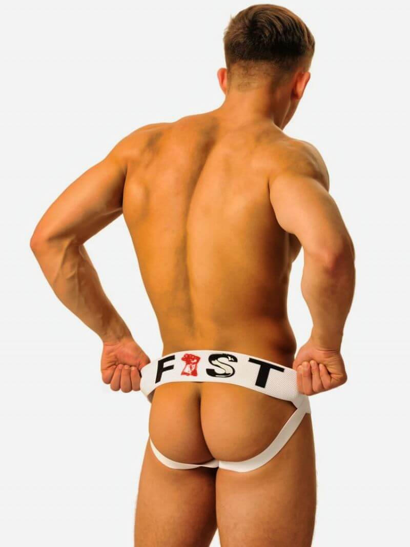  Fist Logo Jock Strap • Weiß