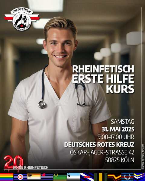 Rheinfisch Erste Hilfe Kurs, medizinische Schulung, Köln, Deutschland, Notfallmedizin.